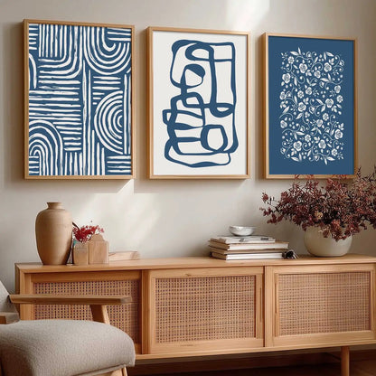 Boho Framed Wall Art Prints | Set of 3 | Home Decor by Kotart store