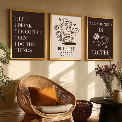 Cafe   Wall Art  Paintings for Living Room - Wall Poster With frames