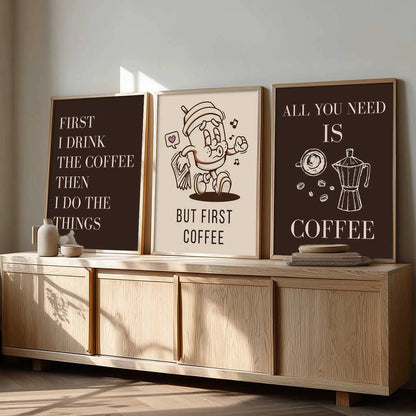 Cafe   Wall Art  Paintings for Living Room - Wall Poster With frames