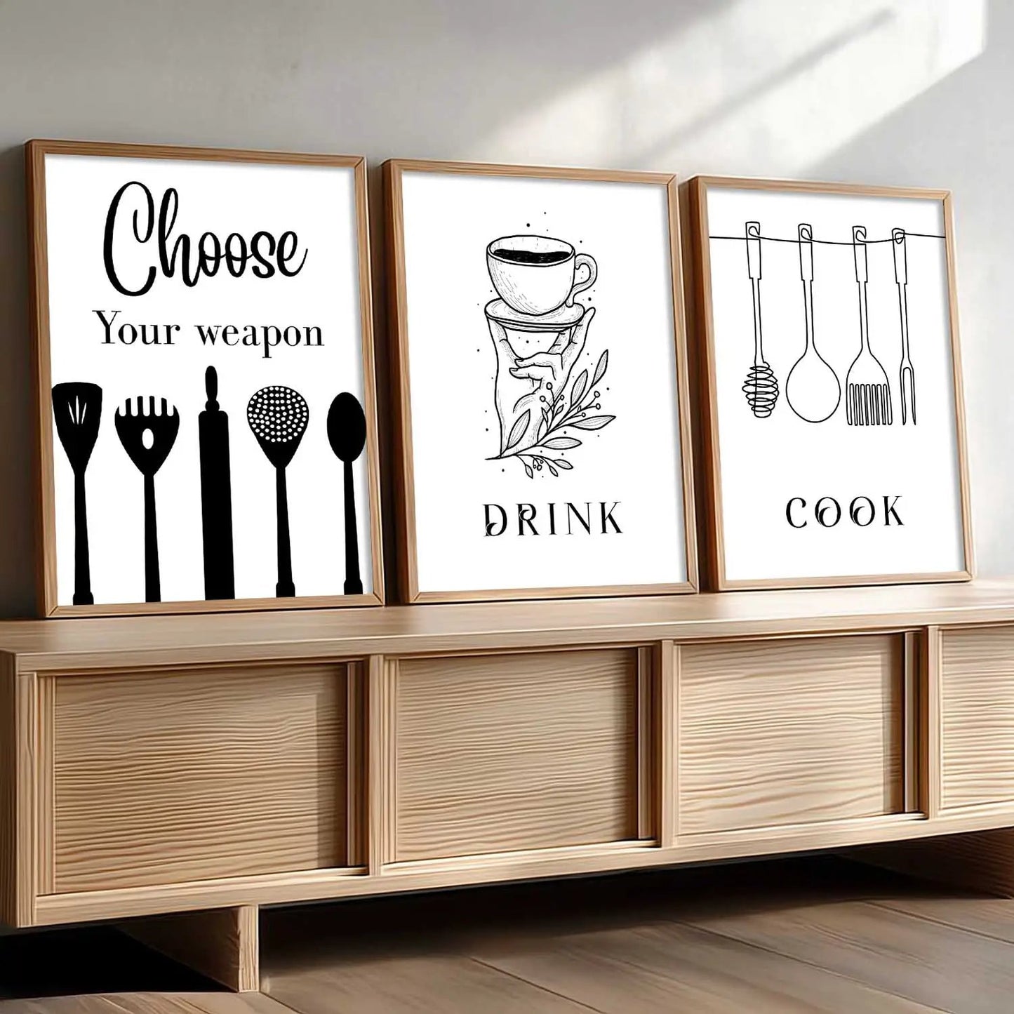 kitchen Wall Art Paintings for Living Room - Wall Poster With frames