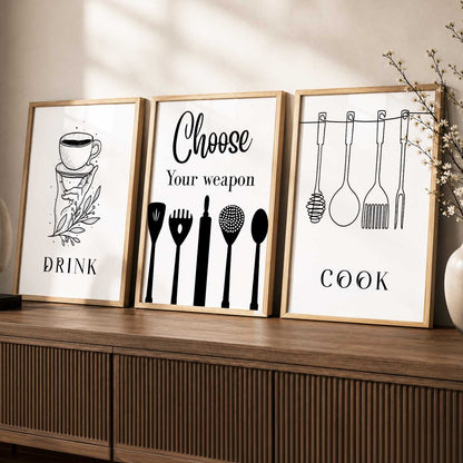 kitchen Wall Art Paintings for Living Room - Wall Poster With frames