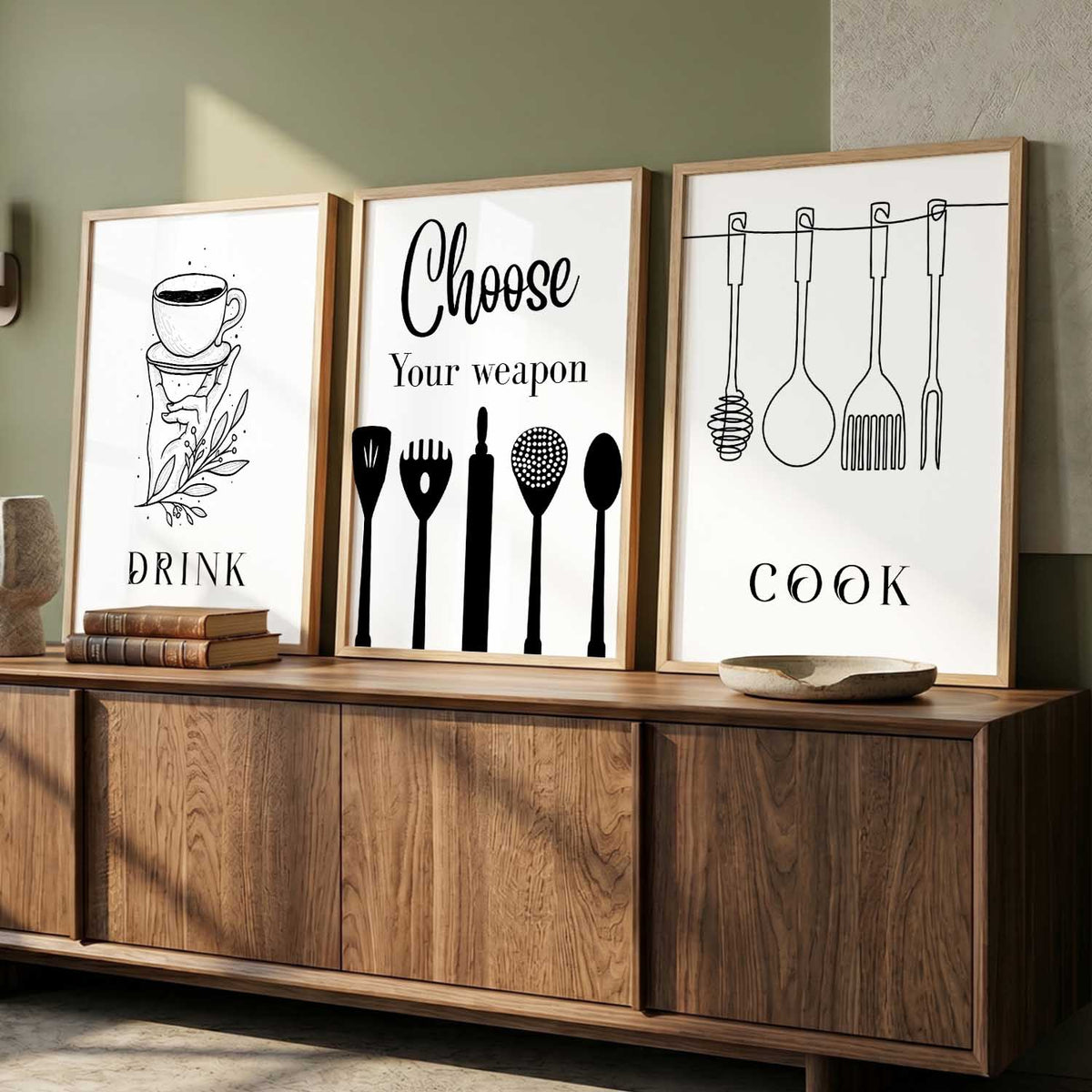 kitchen Wall Art Paintings for Living Room - Wall Poster With frames