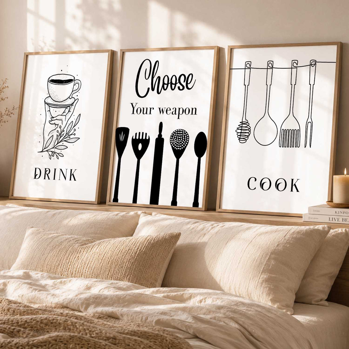 kitchen Wall Art Paintings for Living Room - Wall Poster With frames