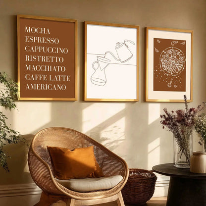 Cafe  Wall  Art  Paintings for Living Room - Wall Poster With frames