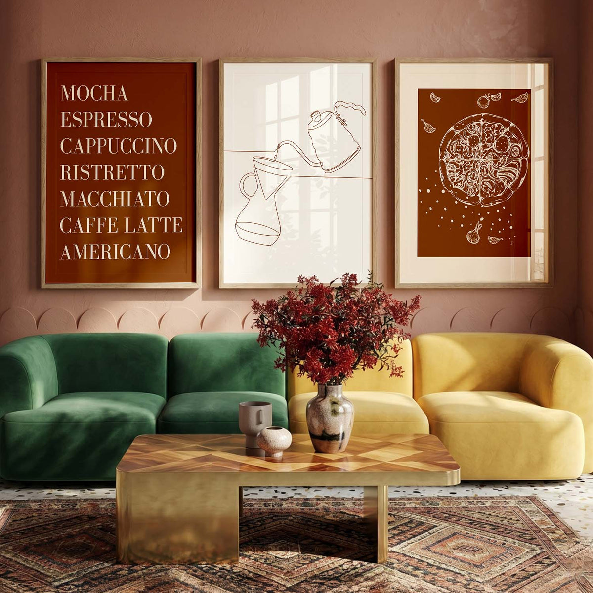 Cafe  Wall  Art  Paintings for Living Room - Wall Poster With frames