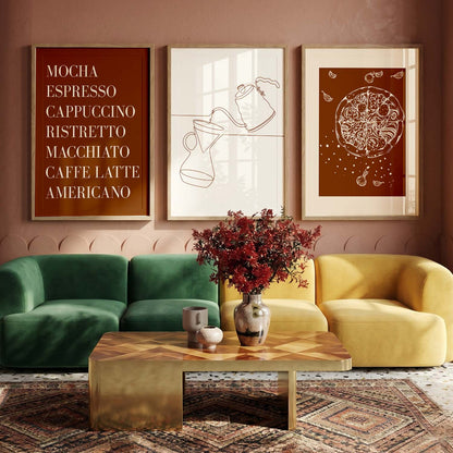 Cafe  Wall  Art  Paintings for Living Room - Wall Poster With frames
