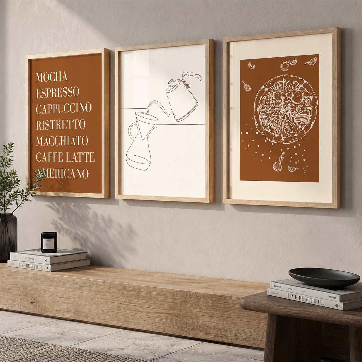 Cafe  Wall  Art  Paintings for Living Room - Wall Poster With frames