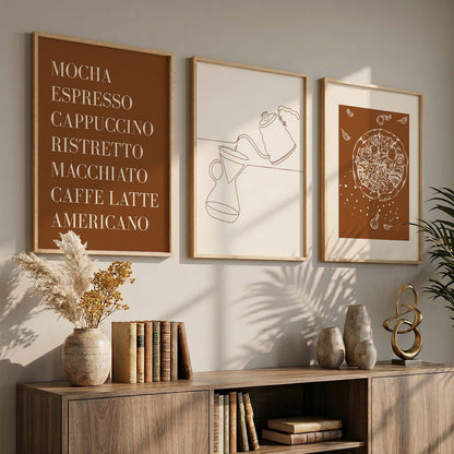 Cafe  Wall  Art  Paintings for Living Room - Wall Poster With frames