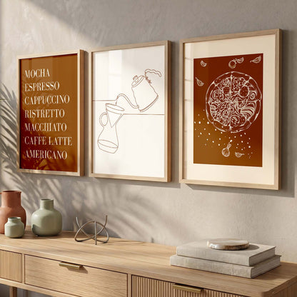Cafe  Wall  Art  Paintings for Living Room - Wall Poster With frames
