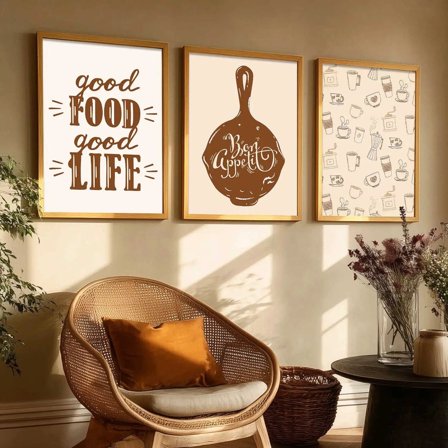 Cafe   Wall  Art  Paintings for Living Room - Wall Poster With frames