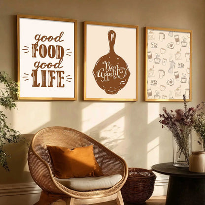 Cafe   Wall  Art  Paintings for Living Room - Wall Poster With frames