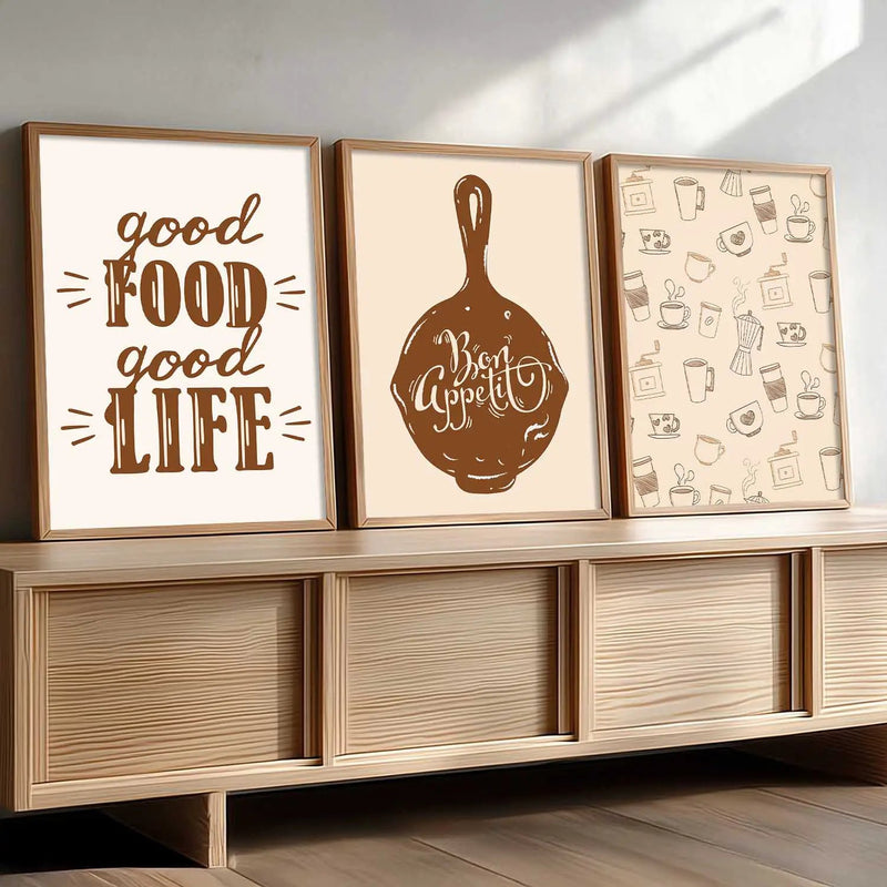 Cafe   Wall  Art  Paintings for Living Room - Wall Poster With frames