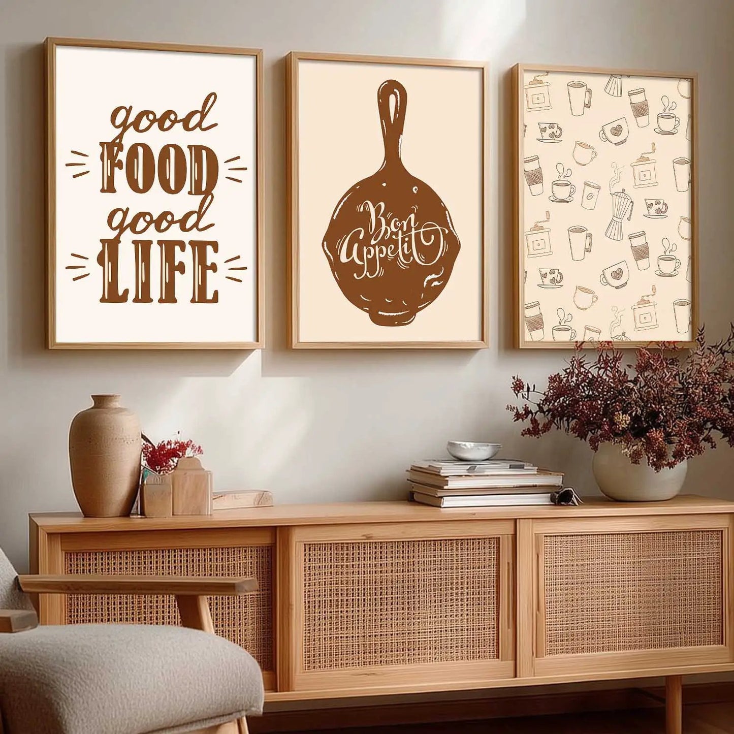 Cafe   Wall  Art  Paintings for Living Room - Wall Poster With frames