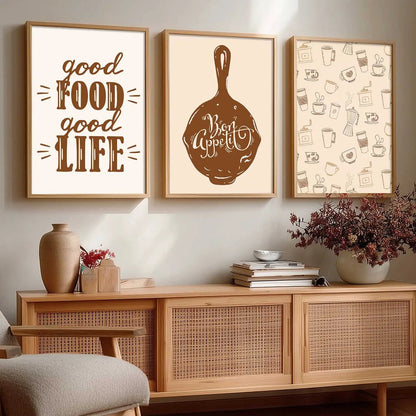 Cafe   Wall  Art  Paintings for Living Room - Wall Poster With frames