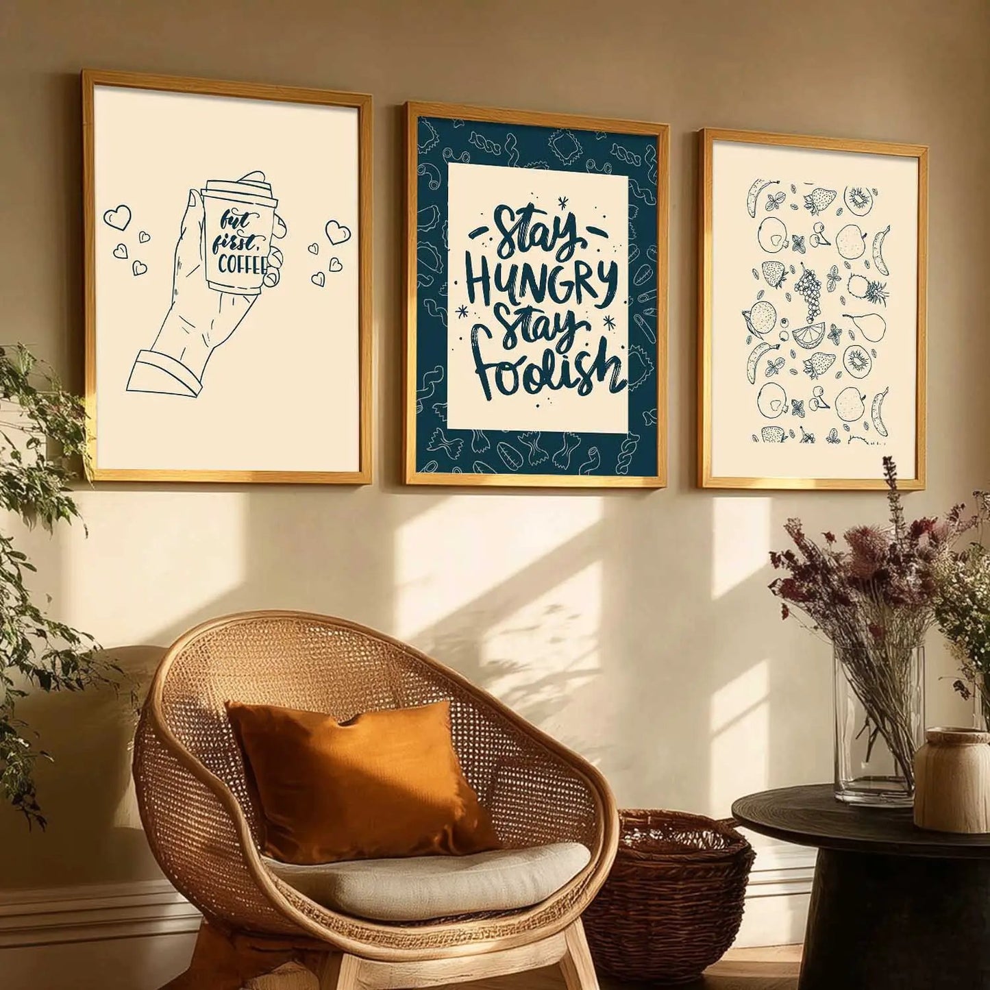 kitchen   Wall  Art  Paintings for Living Room - Wall Poster With frames