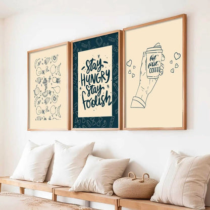 kitchen   Wall  Art  Paintings for Living Room - Wall Poster With frames
