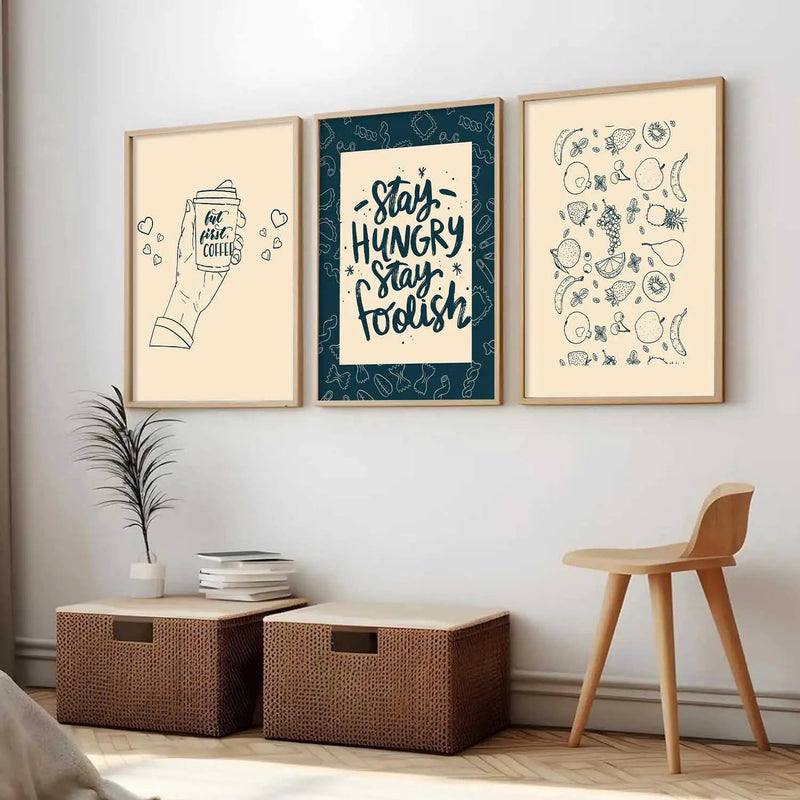 kitchen   Wall  Art  Paintings for Living Room - Wall Poster With frames