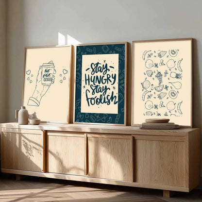kitchen   Wall  Art  Paintings for Living Room - Wall Poster With frames