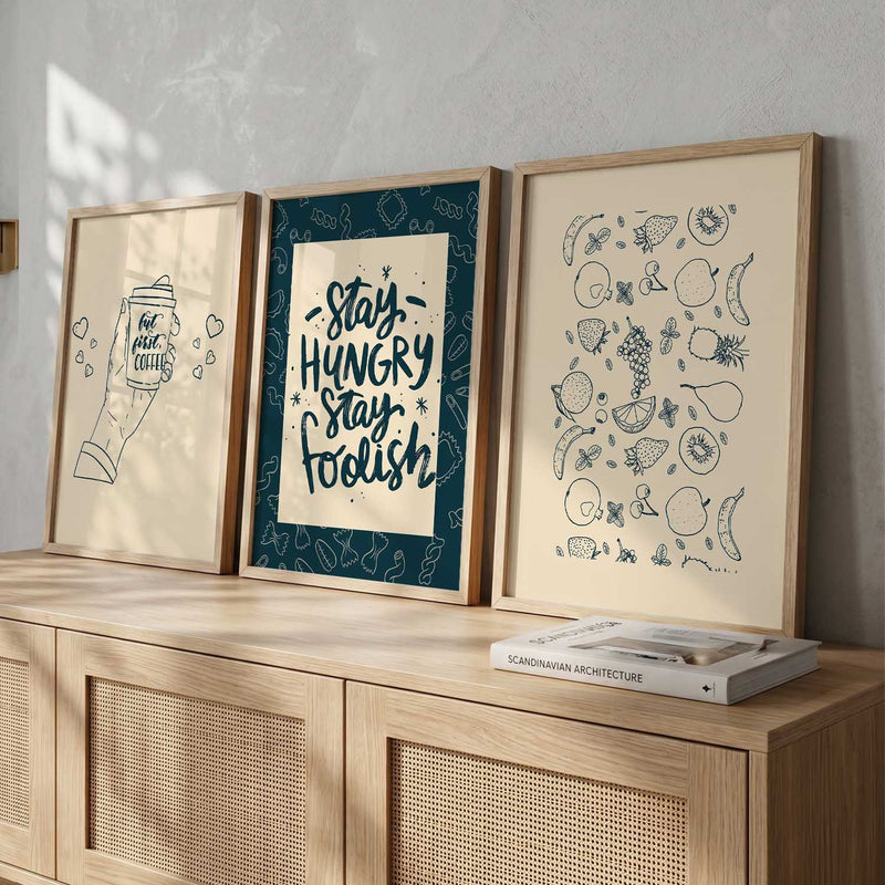 kitchen   Wall  Art  Paintings for Living Room - Wall Poster With frames