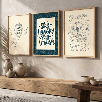kitchen   Wall  Art  Paintings for Living Room - Wall Poster With frames