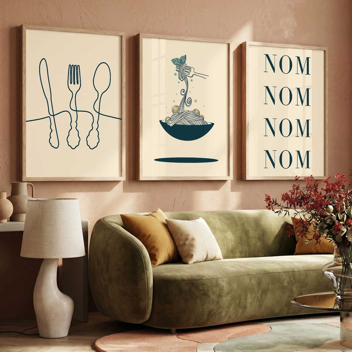 Boho  Wall Art Paintings for Living Room - Wall Poster With frames