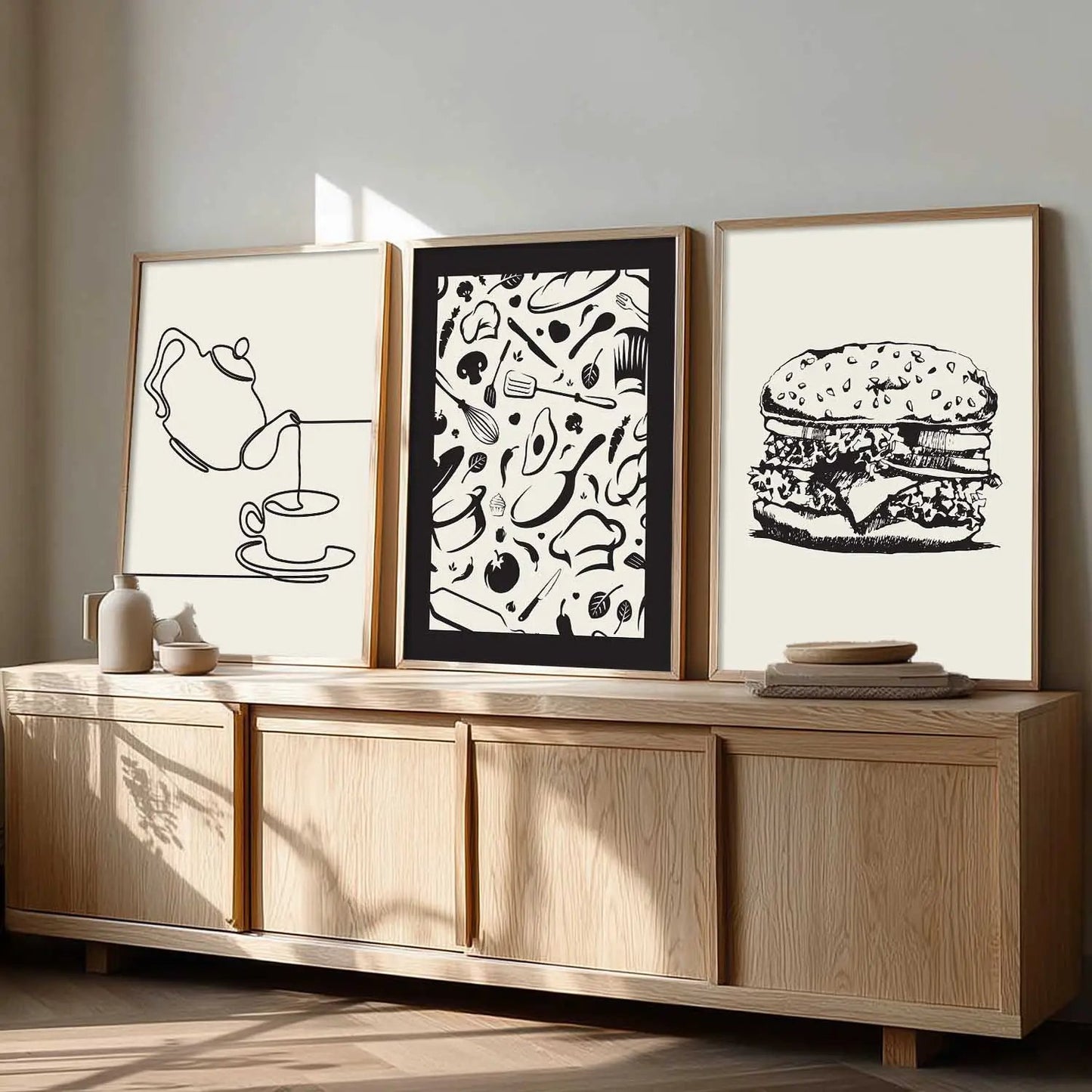 Boho Wall Art Paintings for Living Room - Wall Poster With frames