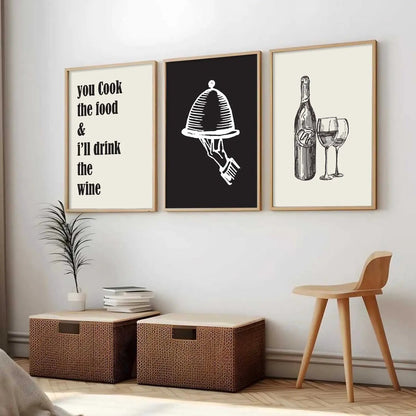 Cafe   Wall  Art  Paintings for Living Room - Wall Poster With frames
