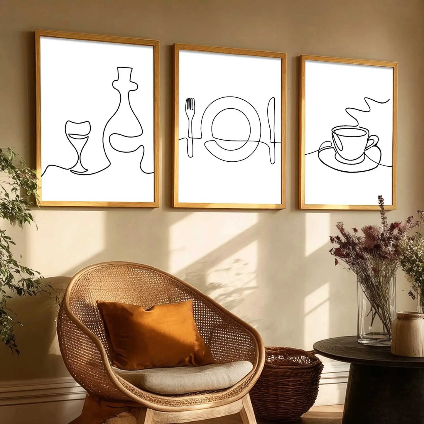 Cafe  Wall  Art  Paintings for Living Room - Wall Poster With frames
