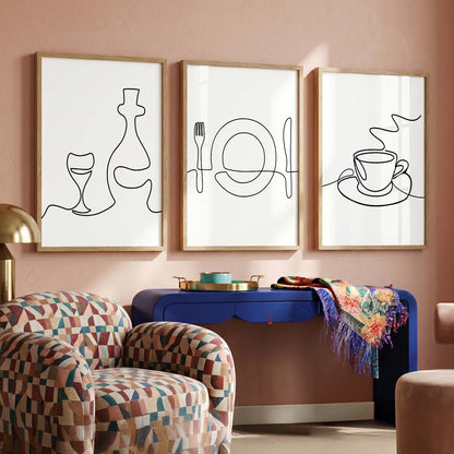 Cafe  Wall  Art  Paintings for Living Room - Wall Poster With frames