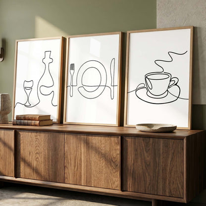 Cafe  Wall  Art  Paintings for Living Room - Wall Poster With frames