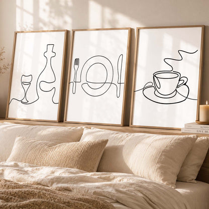 Cafe  Wall  Art  Paintings for Living Room - Wall Poster With frames