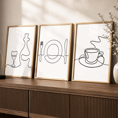 Cafe  Wall  Art  Paintings for Living Room - Wall Poster With frames