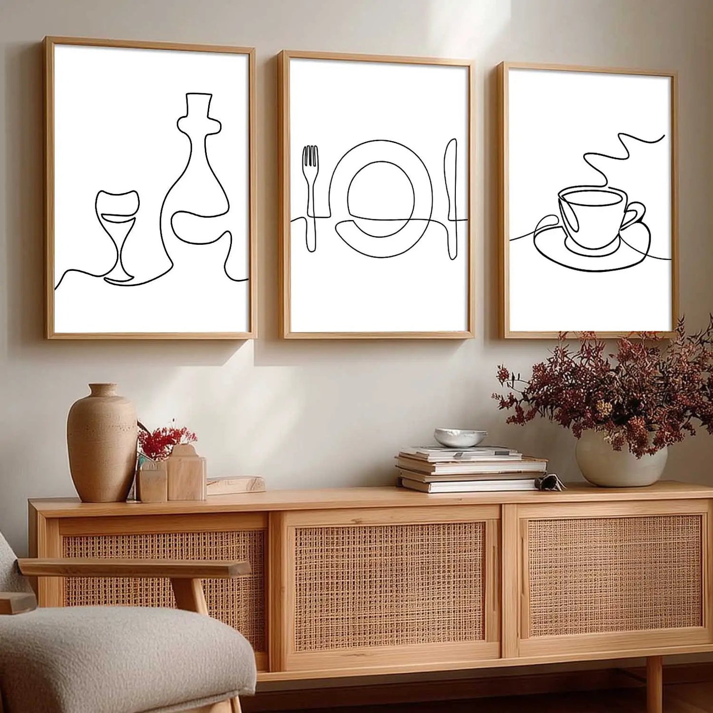 Cafe  Wall  Art  Paintings for Living Room - Wall Poster With frames