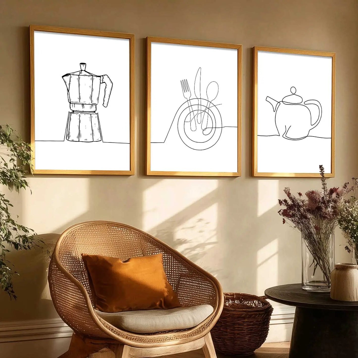 Cafe  Wall Art  Paintings for Living Room - Wall Poster With frames