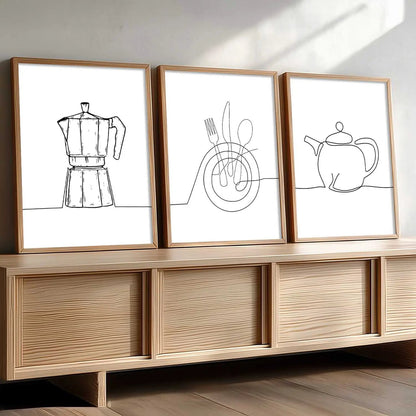 Cafe  Wall Art  Paintings for Living Room - Wall Poster With frames