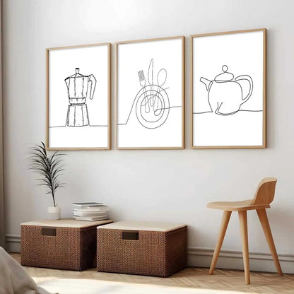 Cafe  Wall Art  Paintings for Living Room - Wall Poster With frames