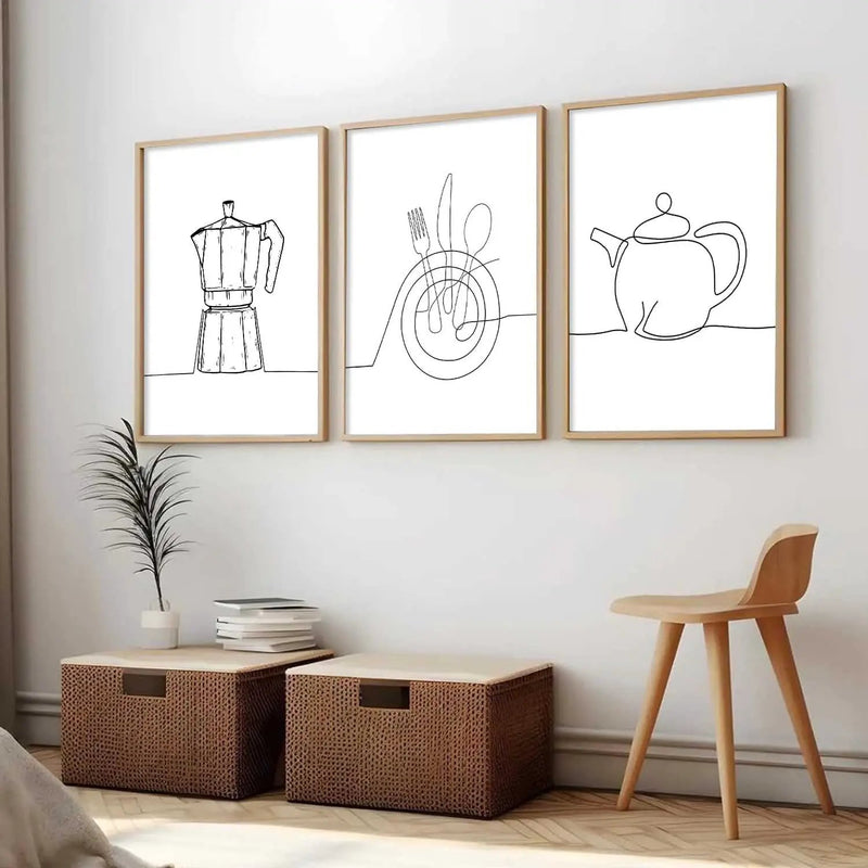Cafe  Wall Art  Paintings for Living Room - Wall Poster With frames