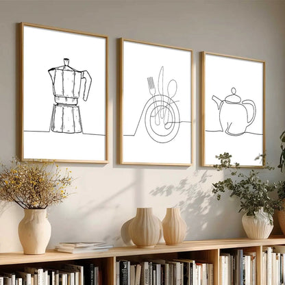 Cafe  Wall Art  Paintings for Living Room - Wall Poster With frames