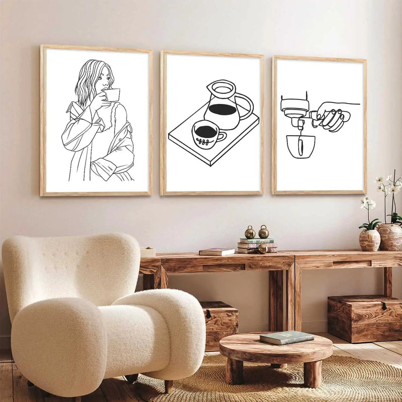 Cafe  Wall  Art  Paintings for Living Room - Wall Poster With frames