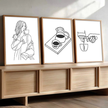 Cafe  Wall  Art  Paintings for Living Room - Wall Poster With frames