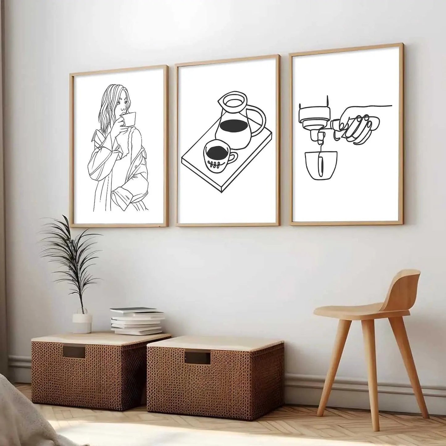 Cafe  Wall  Art  Paintings for Living Room - Wall Poster With frames