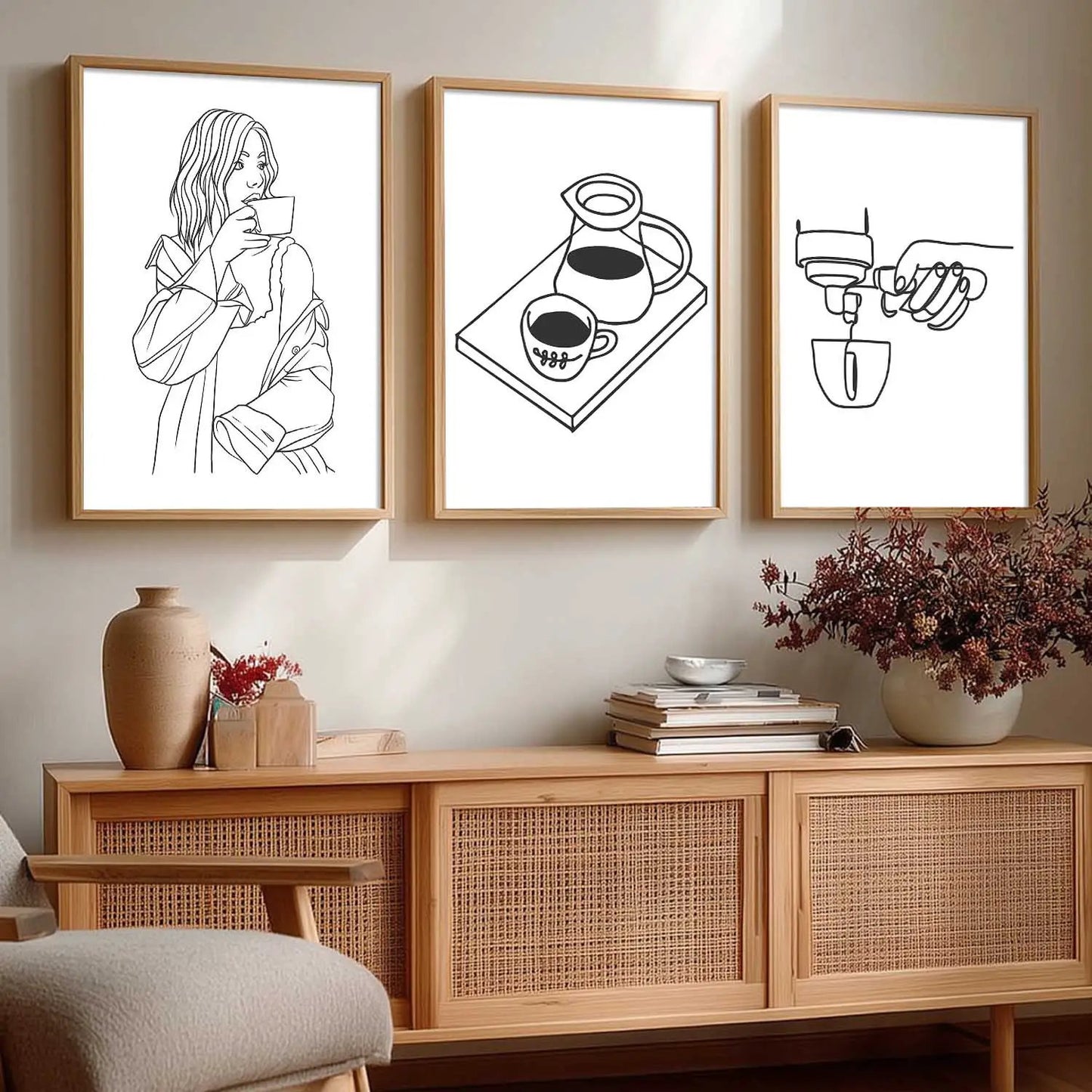 Cafe  Wall  Art  Paintings for Living Room - Wall Poster With frames