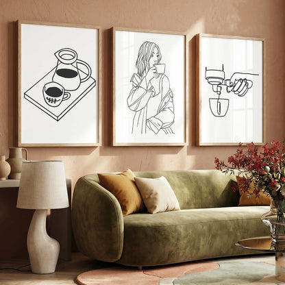Cafe  Wall  Art  Paintings for Living Room - Wall Poster With frames