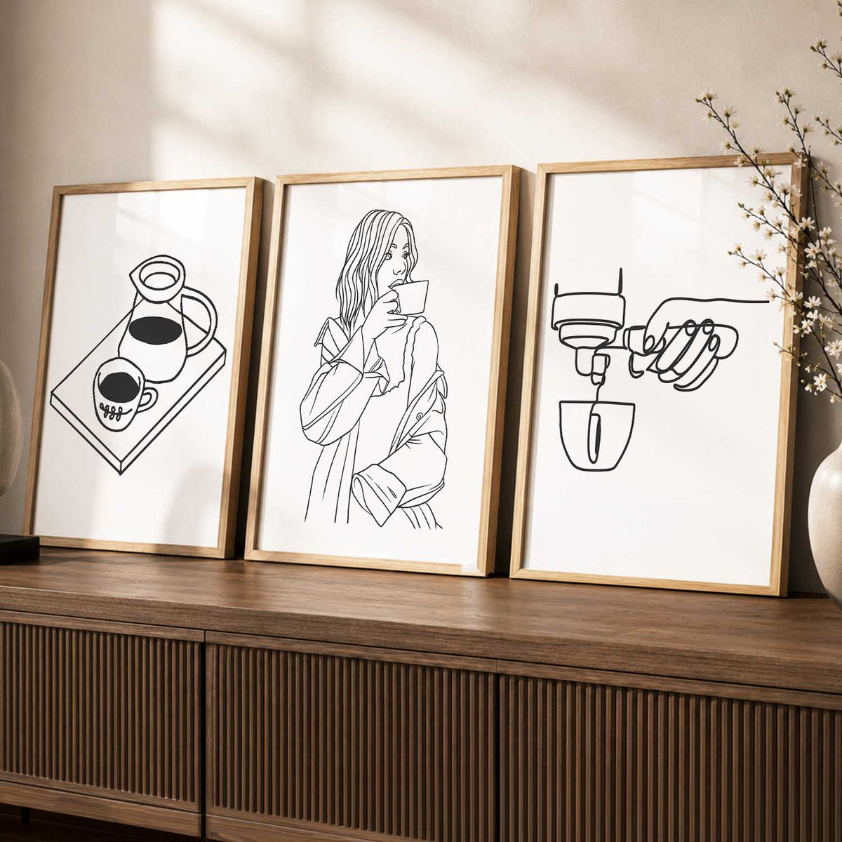 Cafe  Wall  Art  Paintings for Living Room - Wall Poster With frames
