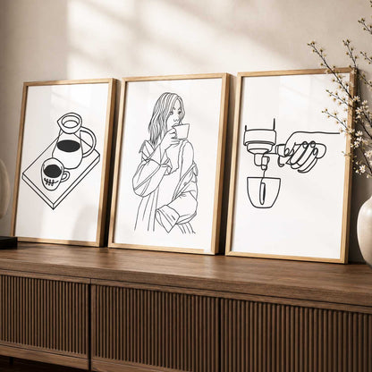 Cafe  Wall  Art  Paintings for Living Room - Wall Poster With frames