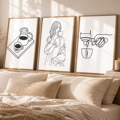 Cafe  Wall  Art  Paintings for Living Room - Wall Poster With frames