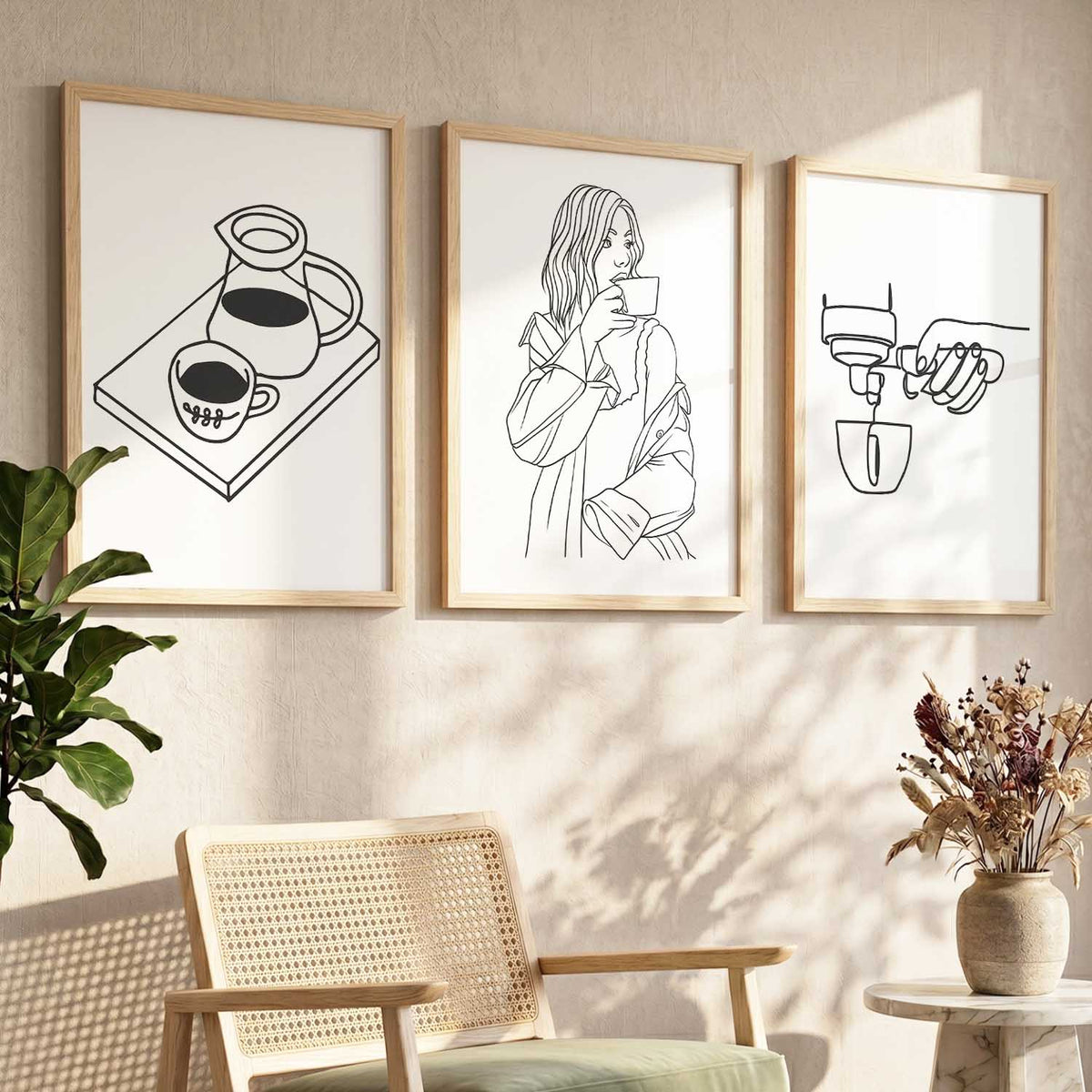 Cafe  Wall  Art  Paintings for Living Room - Wall Poster With frames