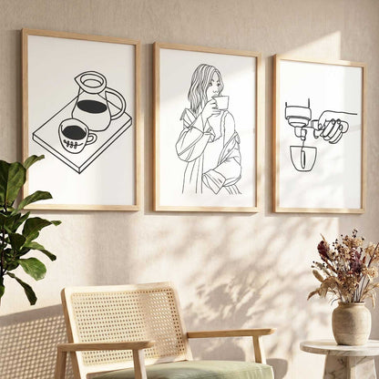 Cafe  Wall  Art  Paintings for Living Room - Wall Poster With frames