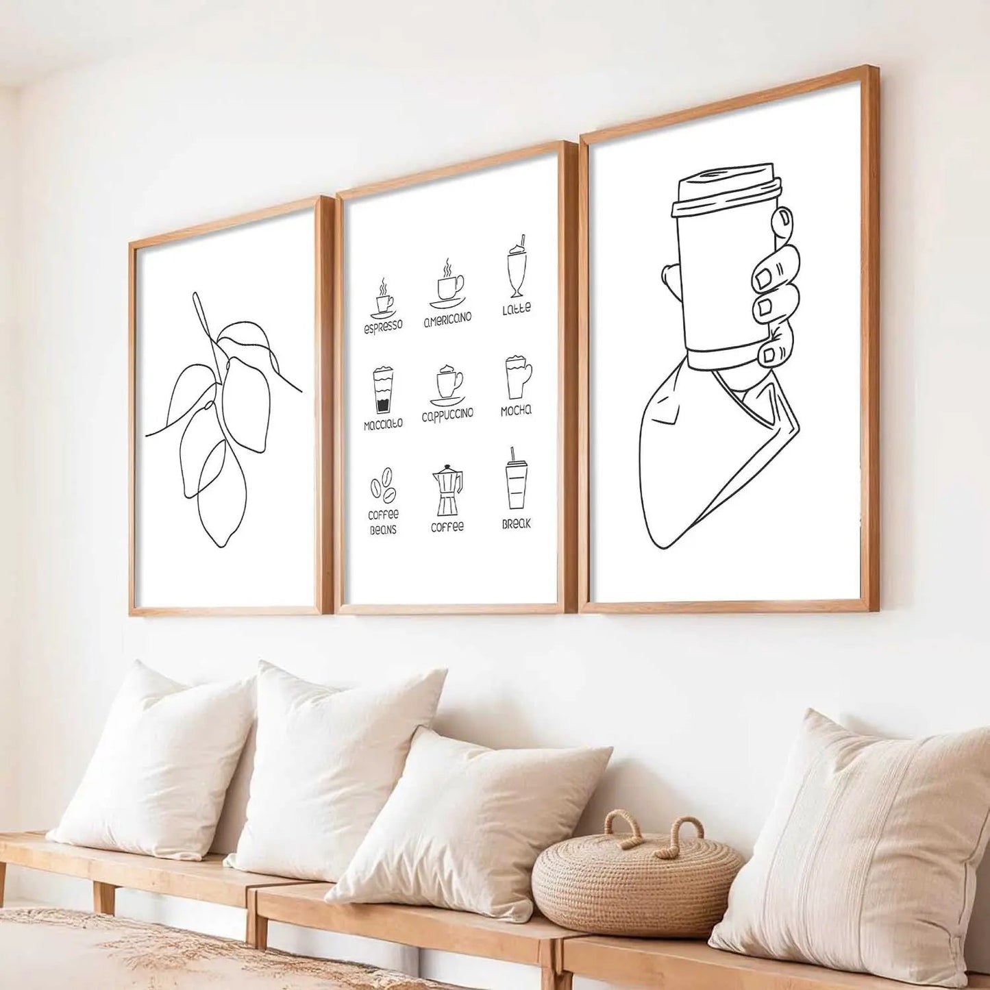 Boho Wall  Art Paintings for Living Room - Wall Poster With frames