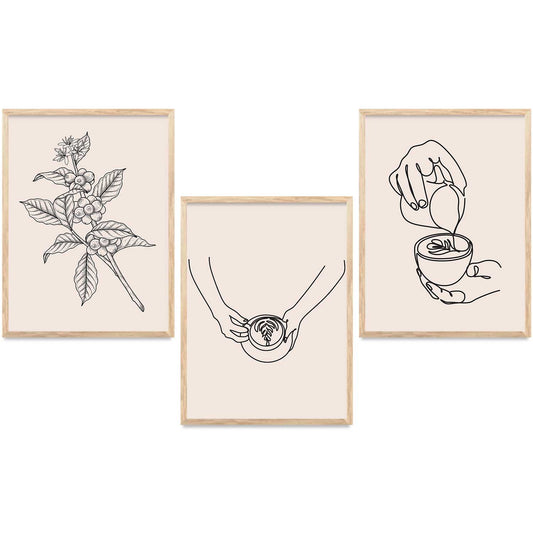 Boho Wall Art Paintings for Living Room - Wall Poster With frames